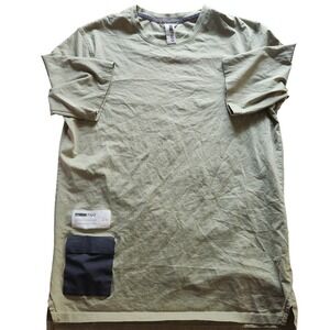 FILO Olive Green T Shirt‎ With Pocket And Tag Detail Mens Size L